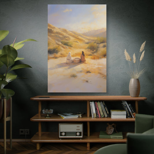 "Woman At The Well" Canvas Print