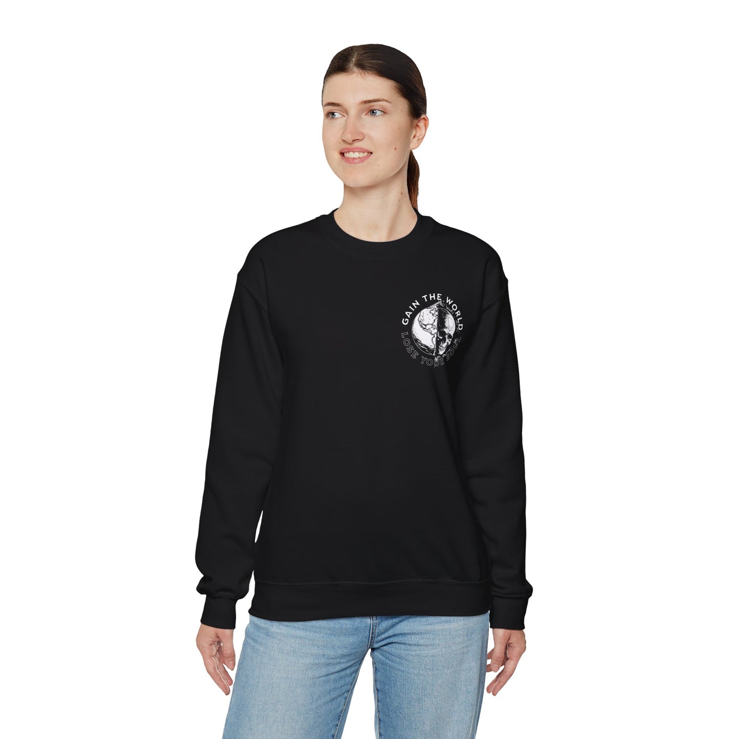 "Gain the World, Lose Your Soul" Adult Crewneck Sweatshirt