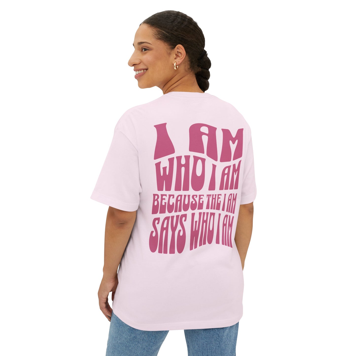 "I Am Who I AM" Adult Unisex Oversized Boxy Tee