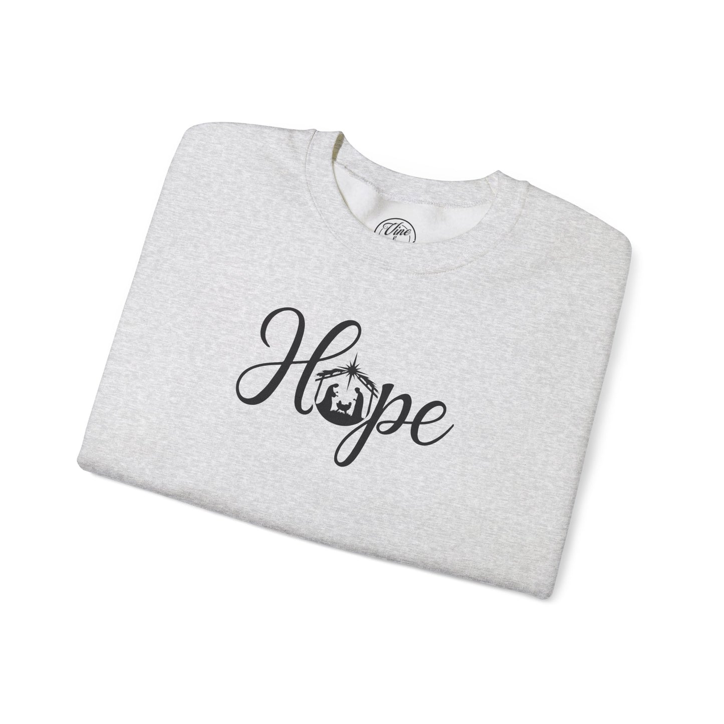 "Hope" Nativity Christmas Crewneck Sweatshirt