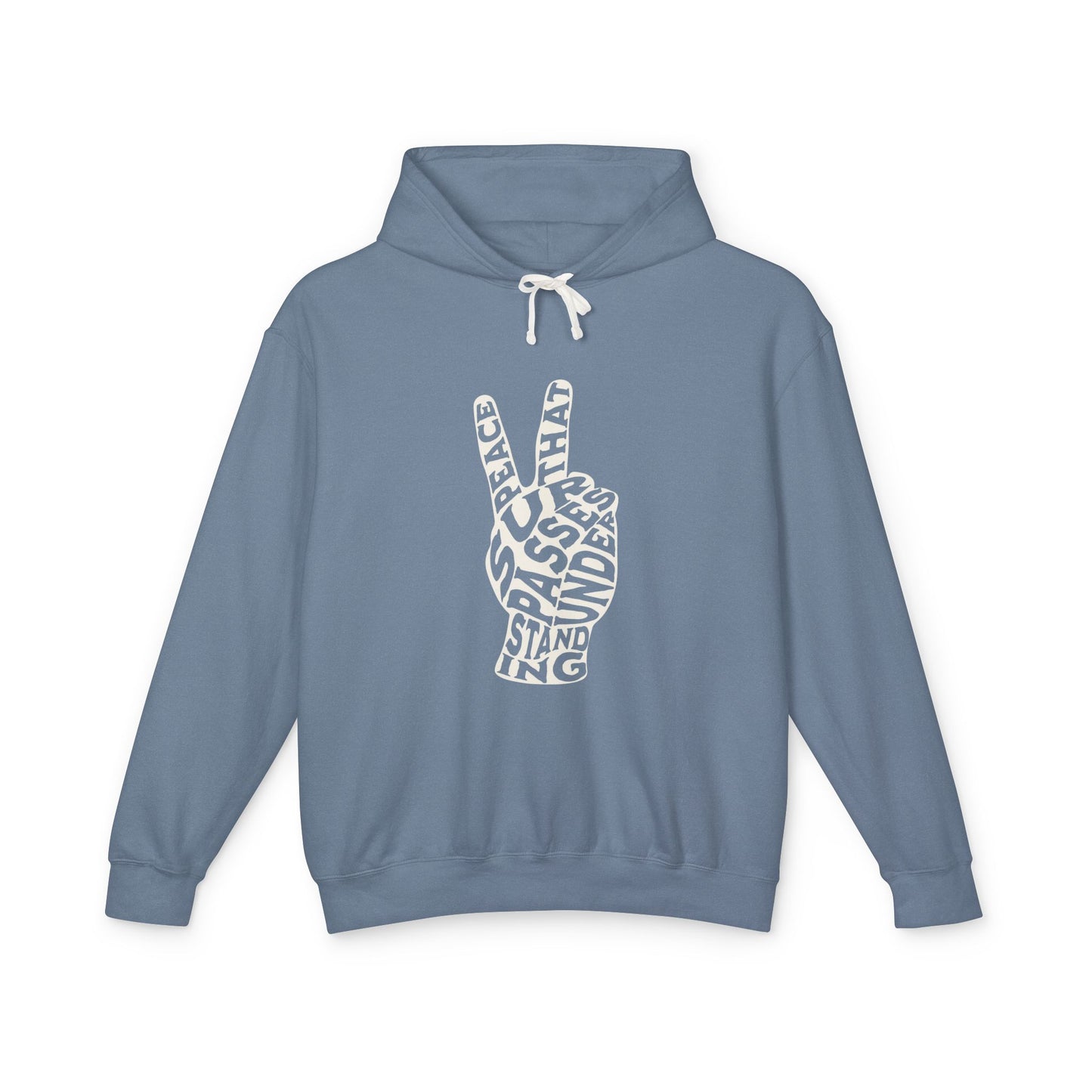 "PEACE" UNISEX LIGHTWEIGHT PREMIUM HOODIE