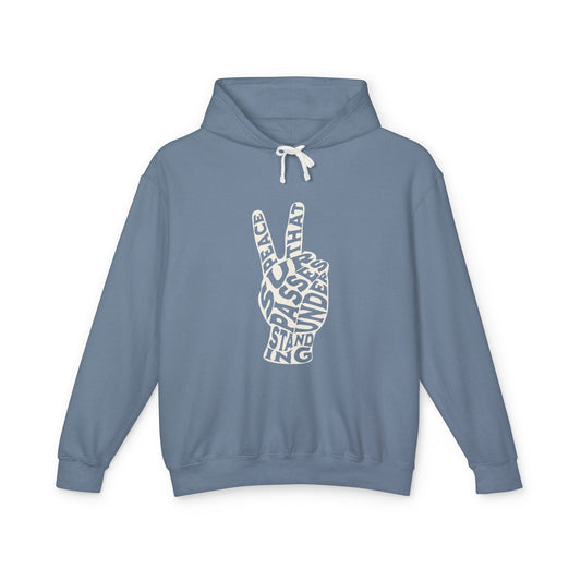 "PEACE" UNISEX LIGHTWEIGHT PREMIUM HOODIE