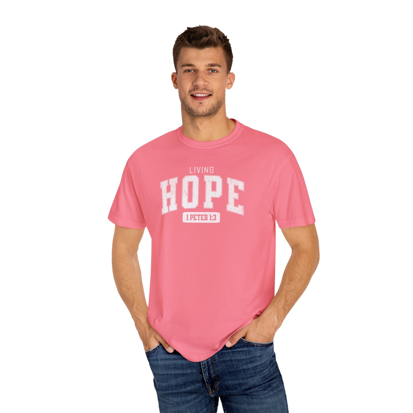 VARSITY "LIVING HOPE" UNISEX PREMIUM TEE