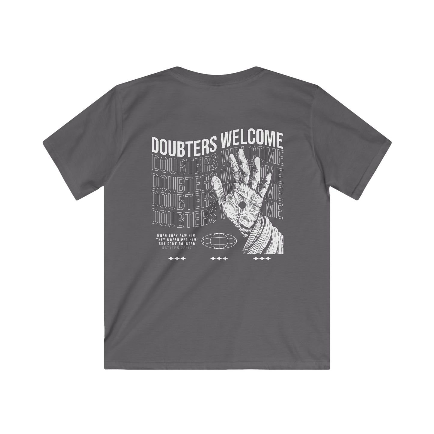 "Doubters Welcome" Kids Softstyle Tee