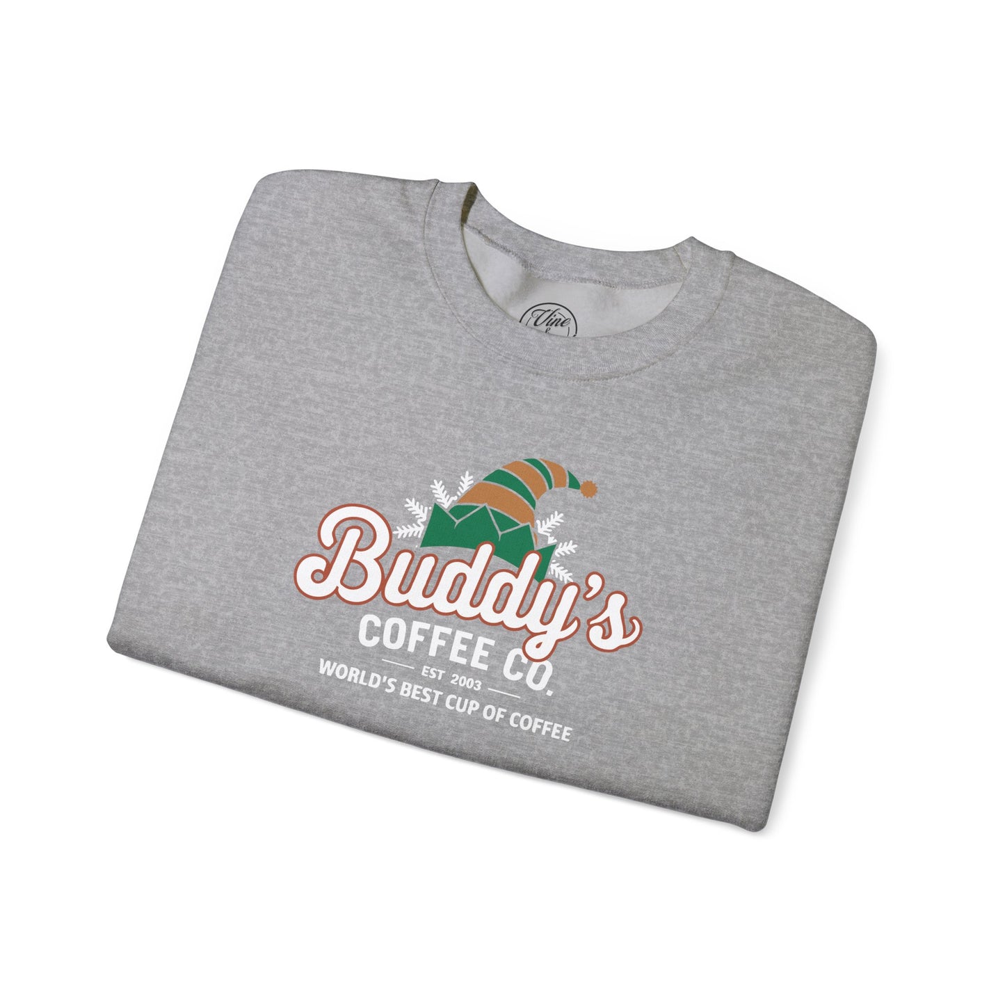 "Buddy's Coffee Co." Christmas Crewneck Sweatshirt