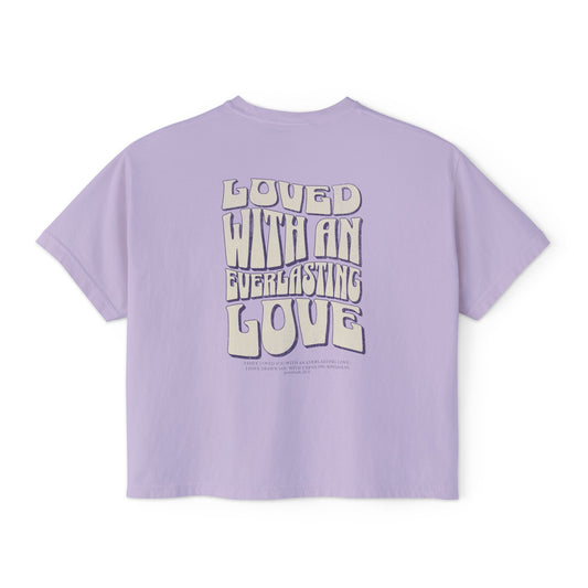 "Everlasting Love" Groovy Women's Boxy Tee