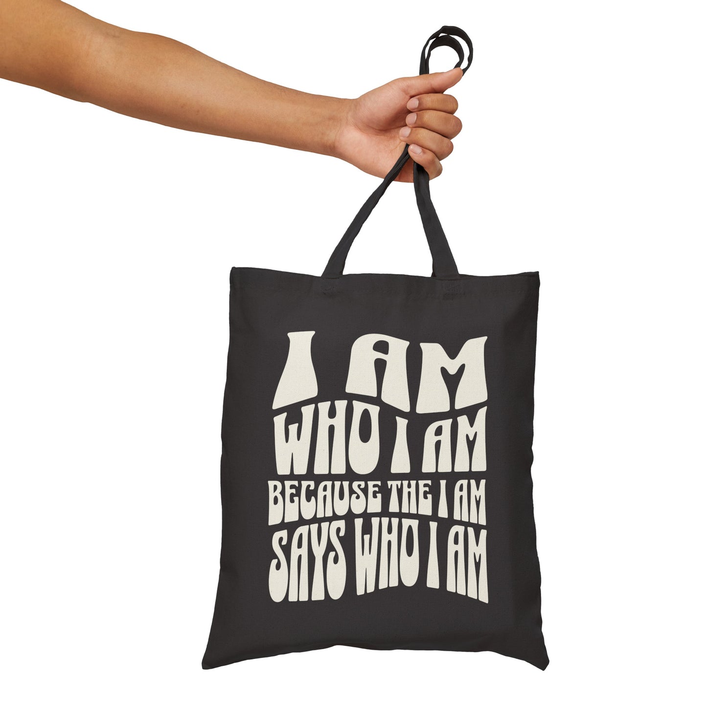 "I Am Who I AM" Cotton Canvas Tote Bag