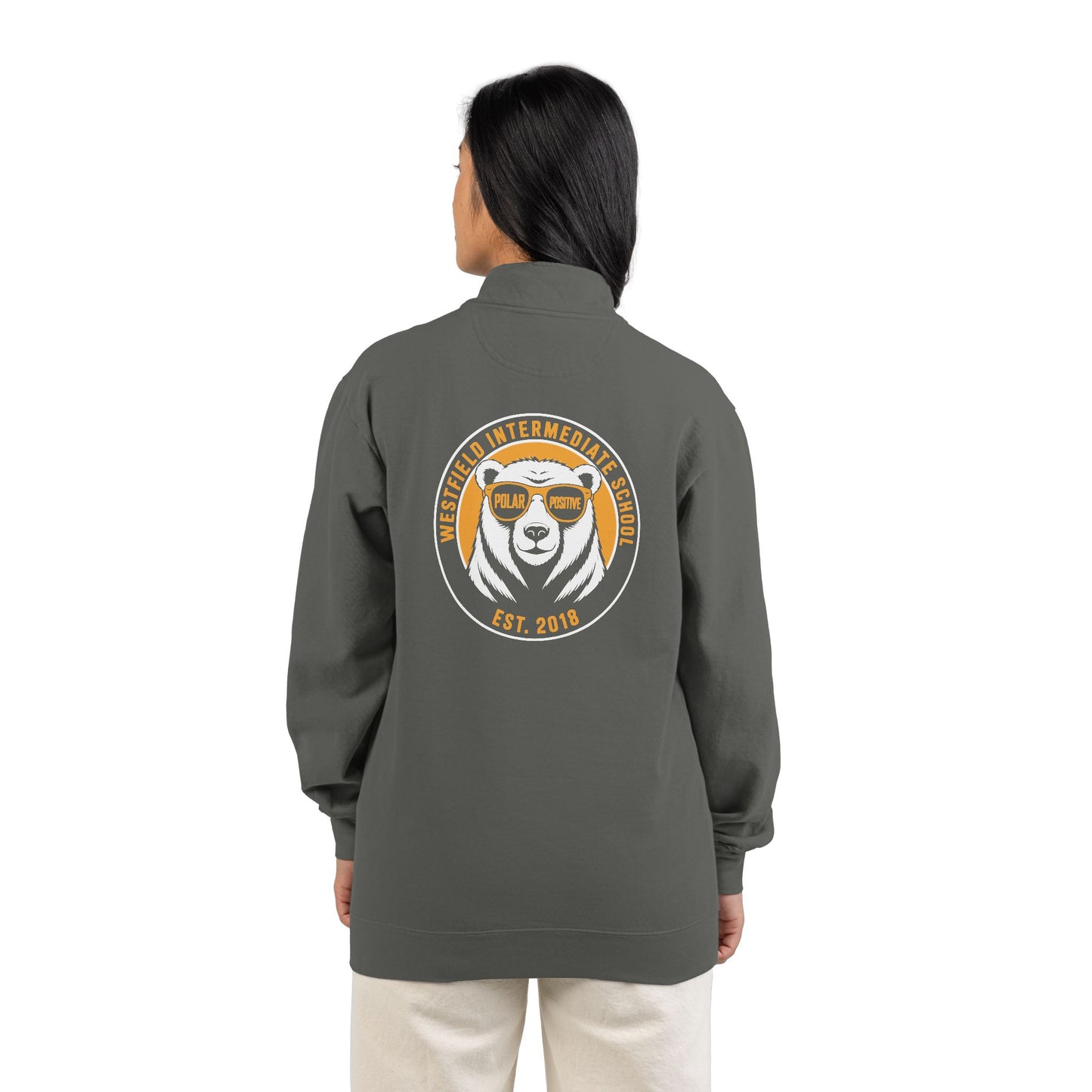 WIS "POLAR POSITIVE" UNISEX PREMIUM QUARTER-ZIP SWEATSHIRT