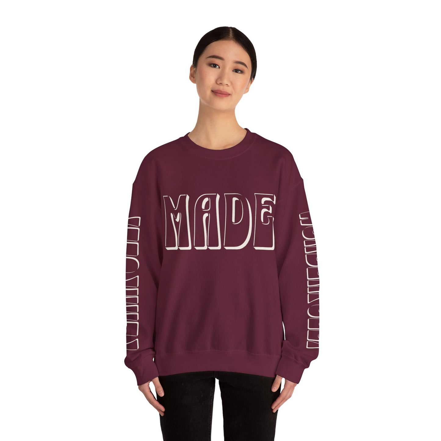 "Fearfully Wonderfully Made" Adult Crewneck Sweatshirt