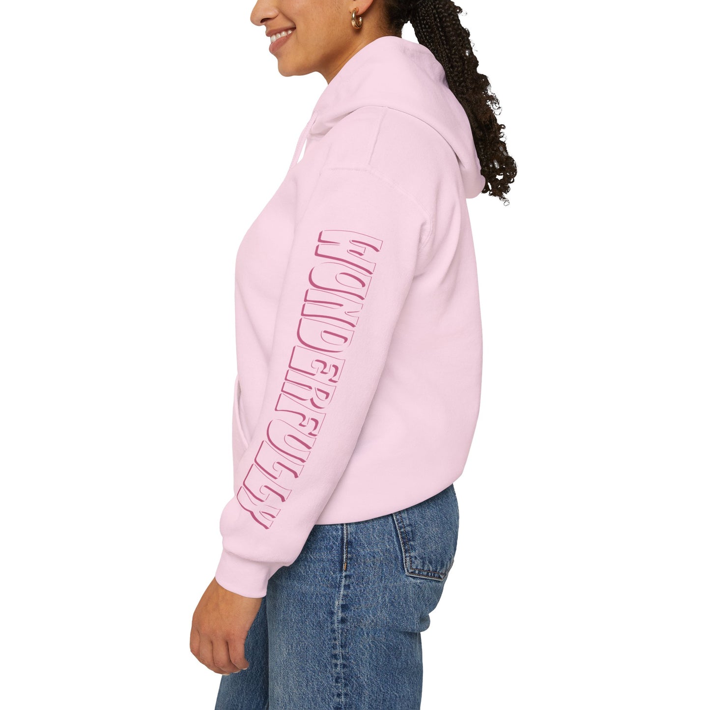 "Fearfully Wonderfully Made" Pink Adult Hoodie