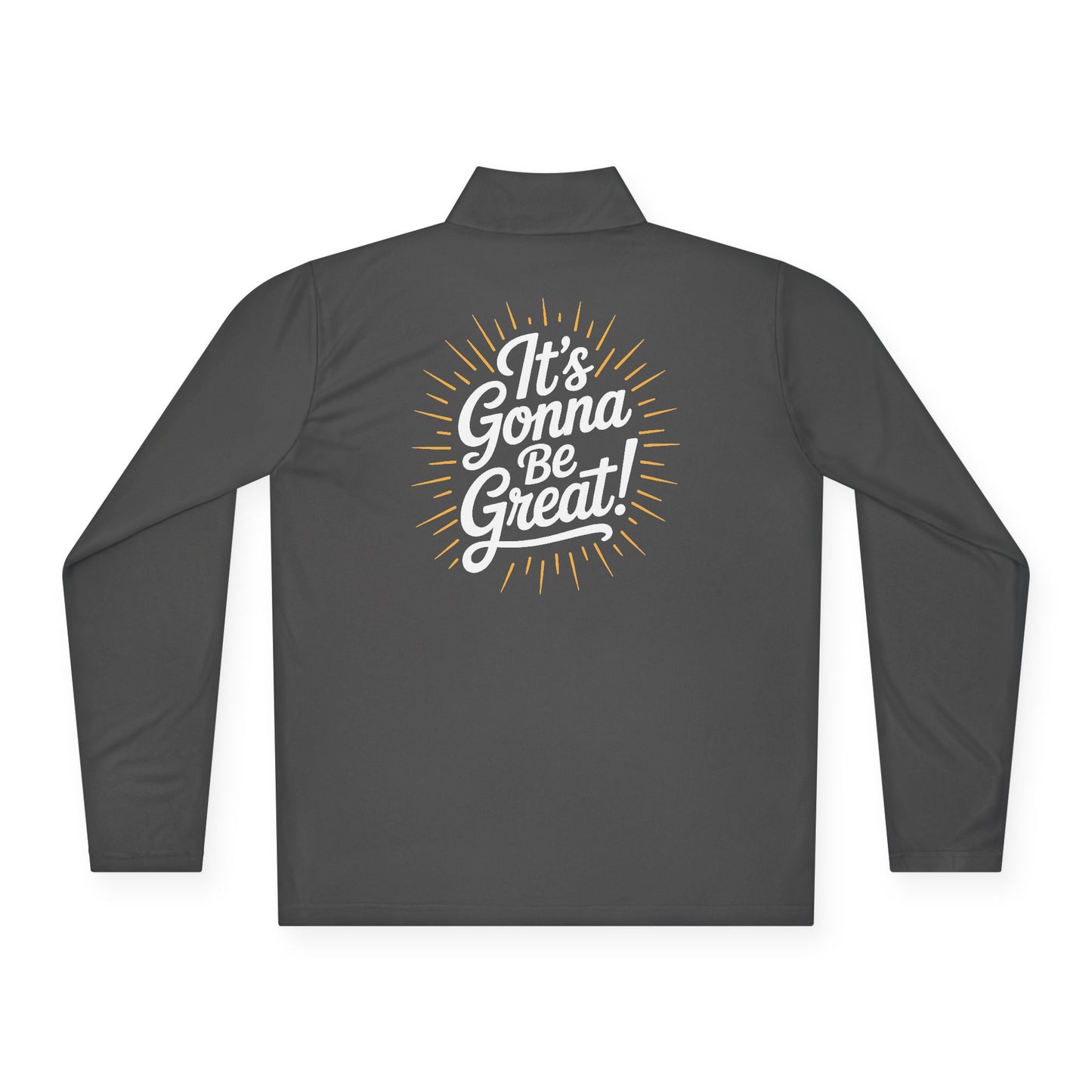 WIS "IT'S GONNA BE GREAT!" QUARTER ZIP MOISTURE WICKING PULLOVER
