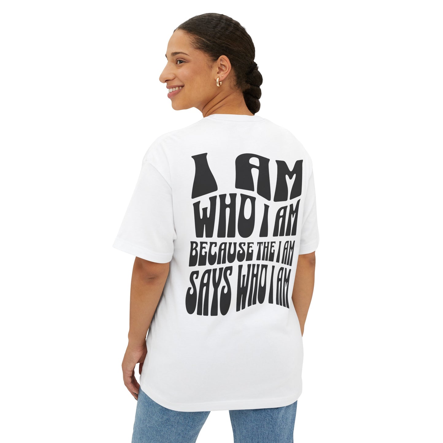 "I Am Who I AM" Adult Unisex Oversized Boxy Tee