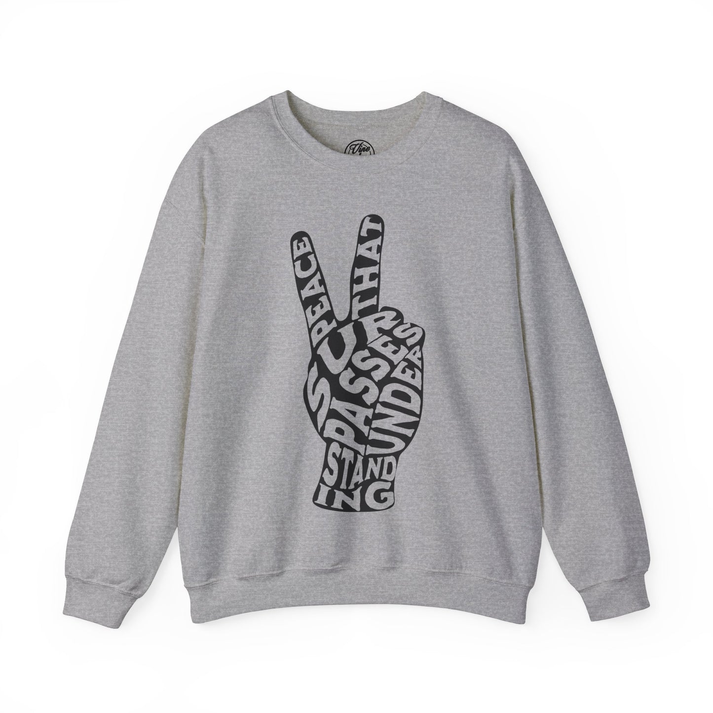 "Peace" Adult Crewneck Sweatshirt