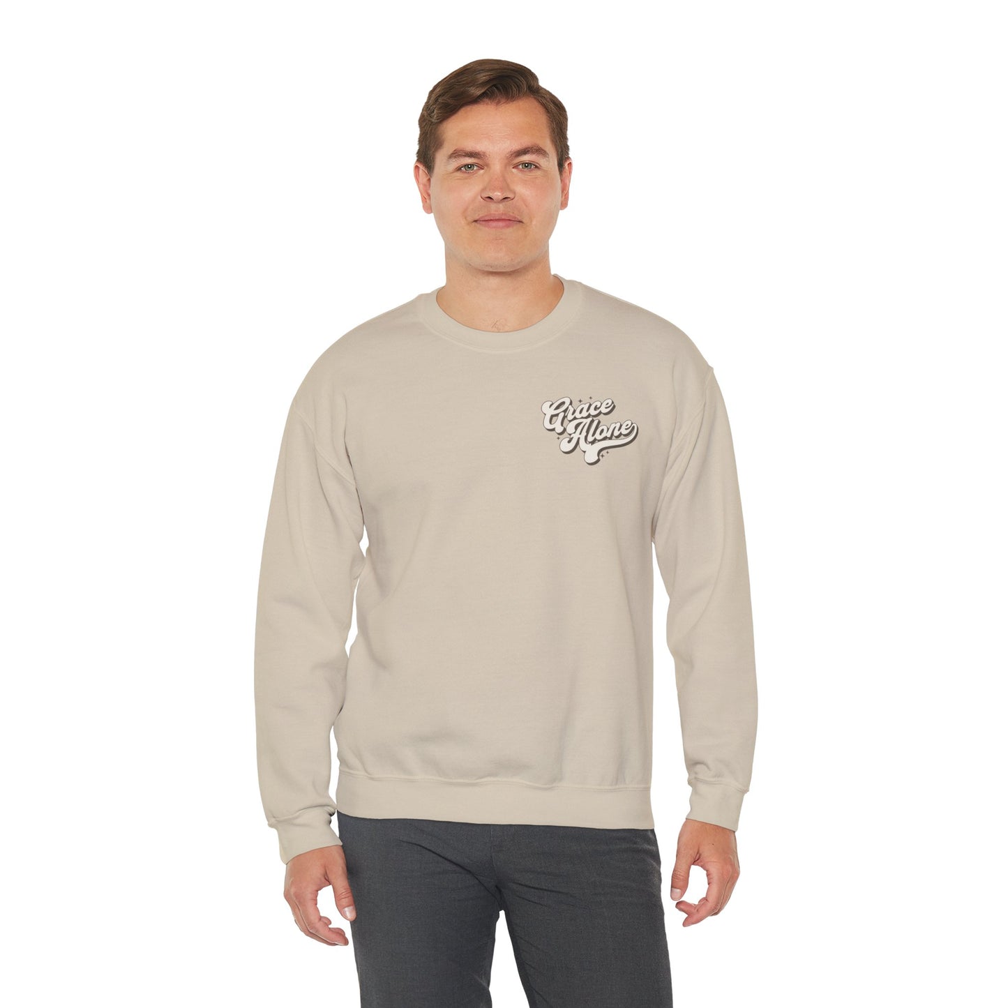 "Grace Alone" Adult Crewneck Sweatshirt