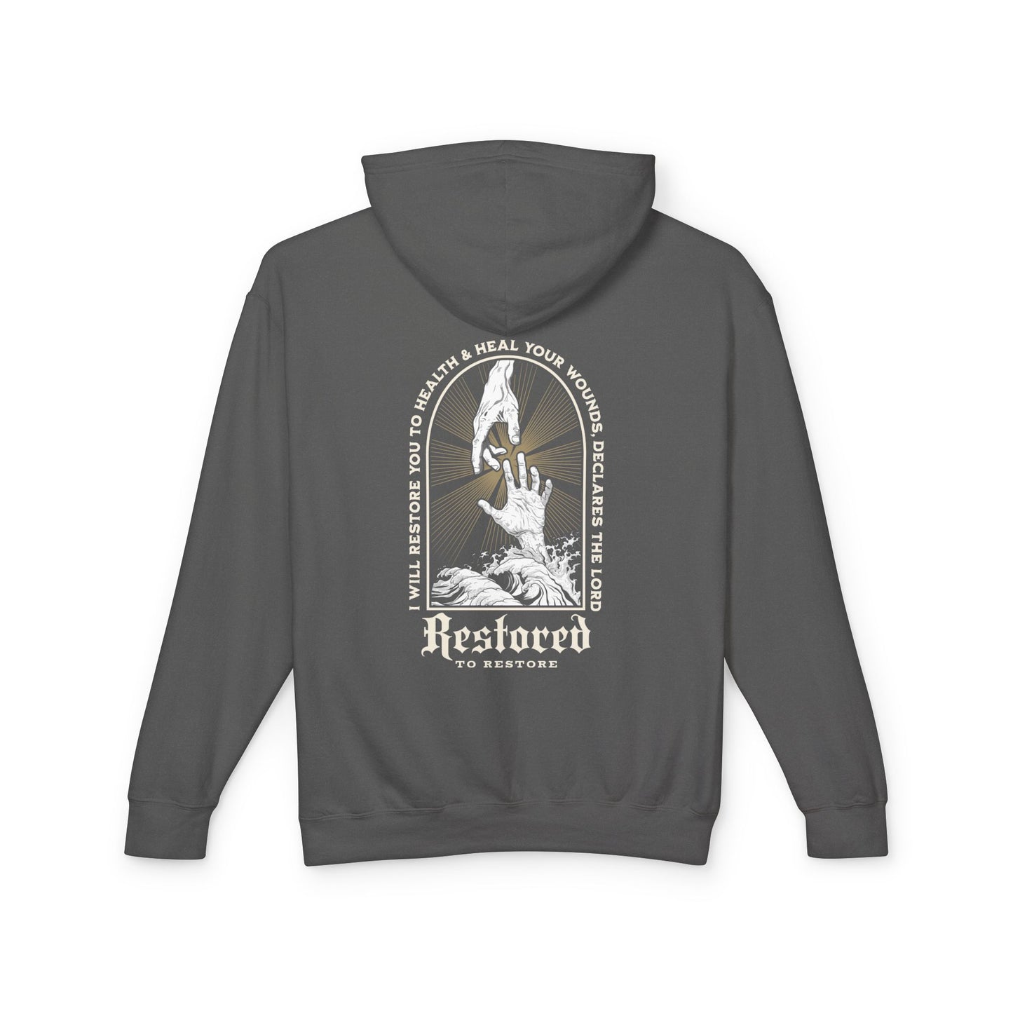 "RESTORED TO RESTORE" UNISEX PREMIUM HOODIE