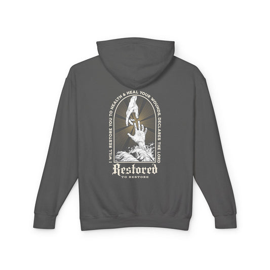 "RESTORED TO RESTORE" UNISEX PREMIUM HOODIE