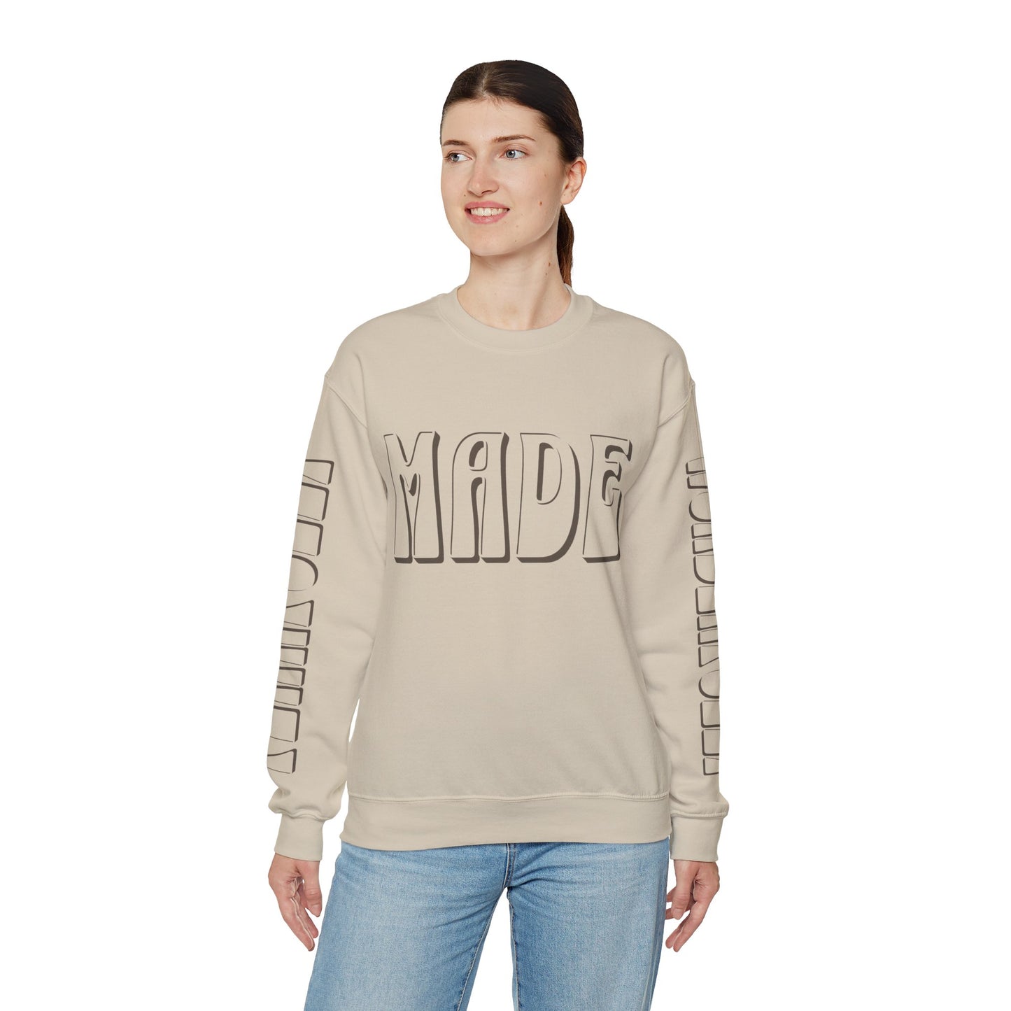 "Fearfully Wonderfully Made" Adult Crewneck Sweatshirt