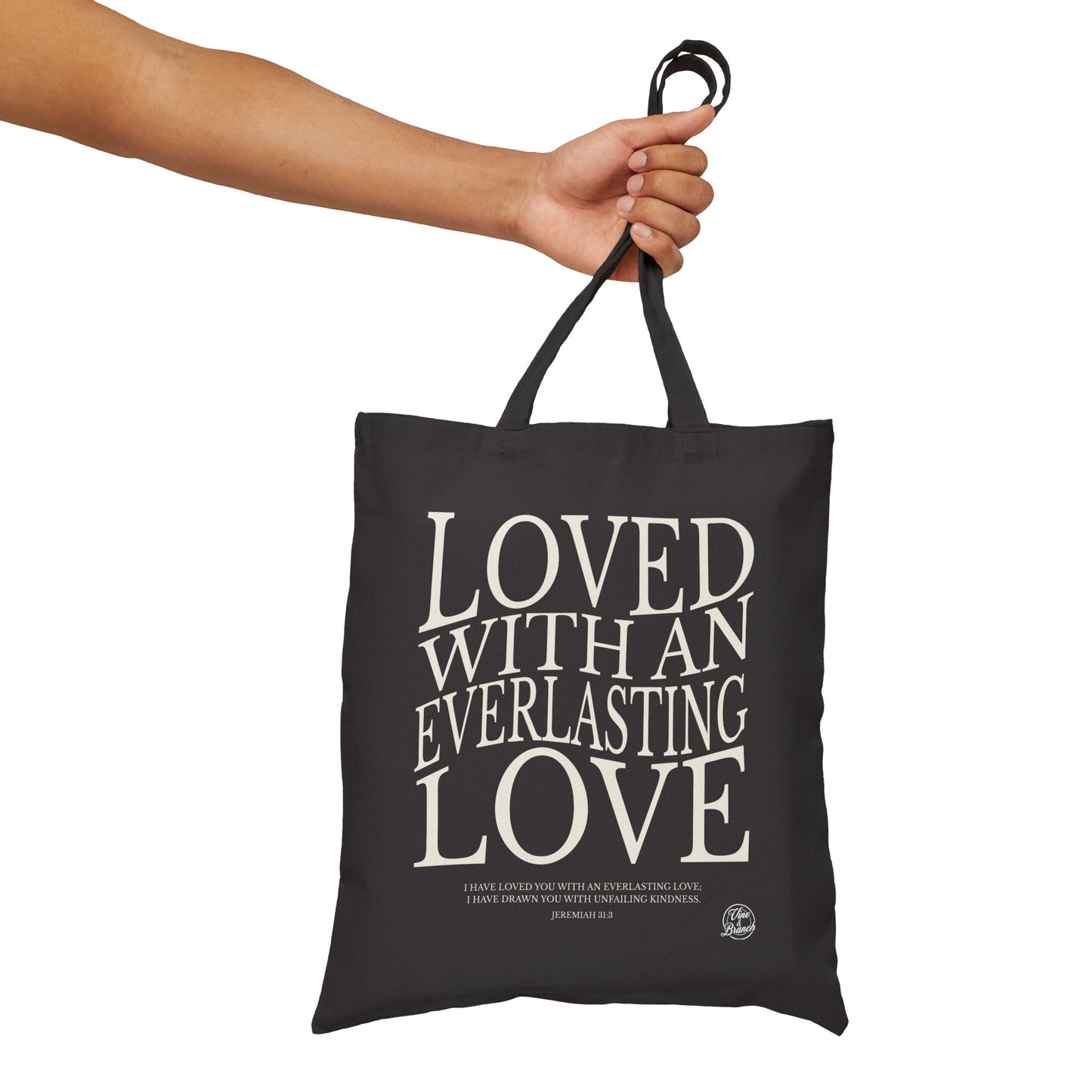 "Everlasting Love" Cotton Canvas Tote Bag