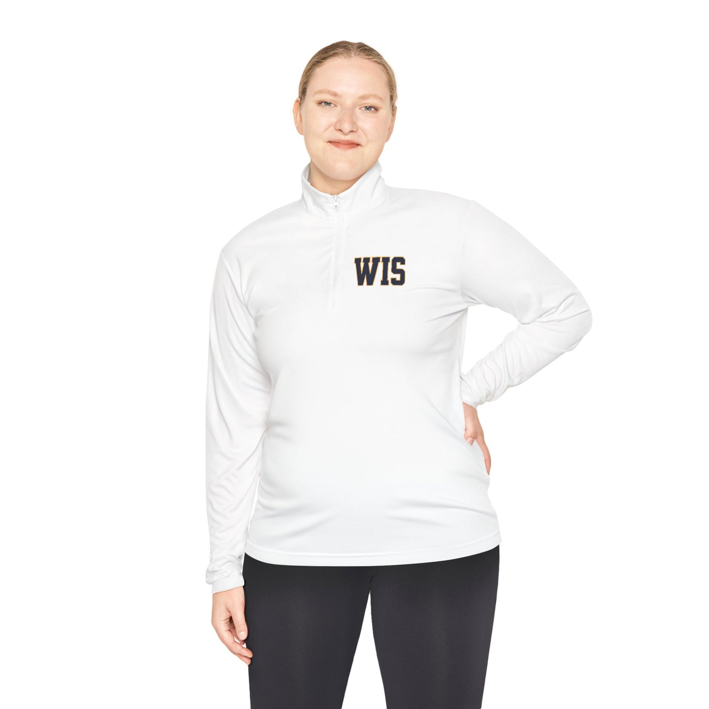 WIS "IT'S GONNA BE GREAT!" QUARTER ZIP MOISTURE WICKING PULLOVER