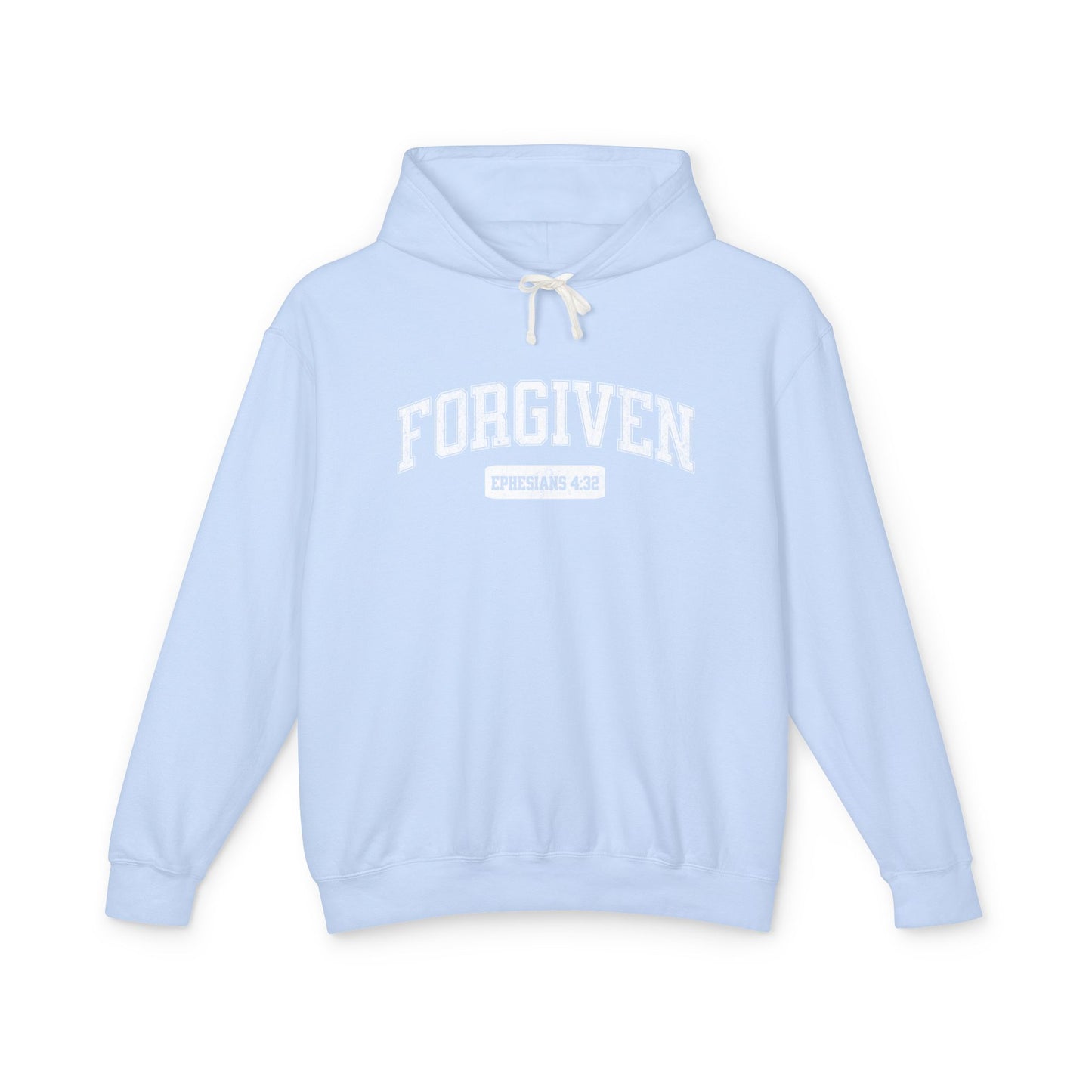 "FORGIVEN" VARSITY UNISEX PREMIUM LIGHTWEIGHT HOODIE