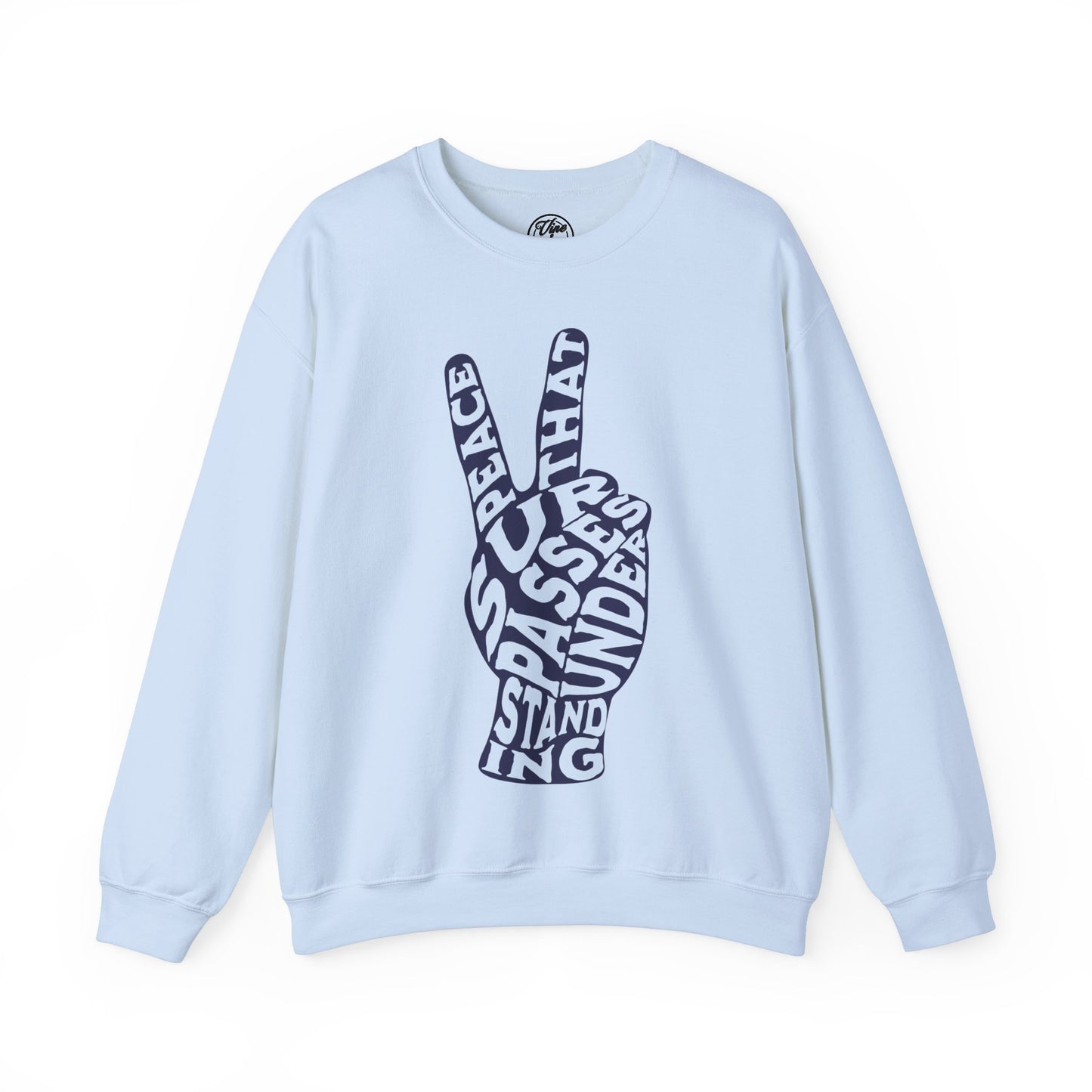 "Peace" Adult Crewneck Sweatshirt