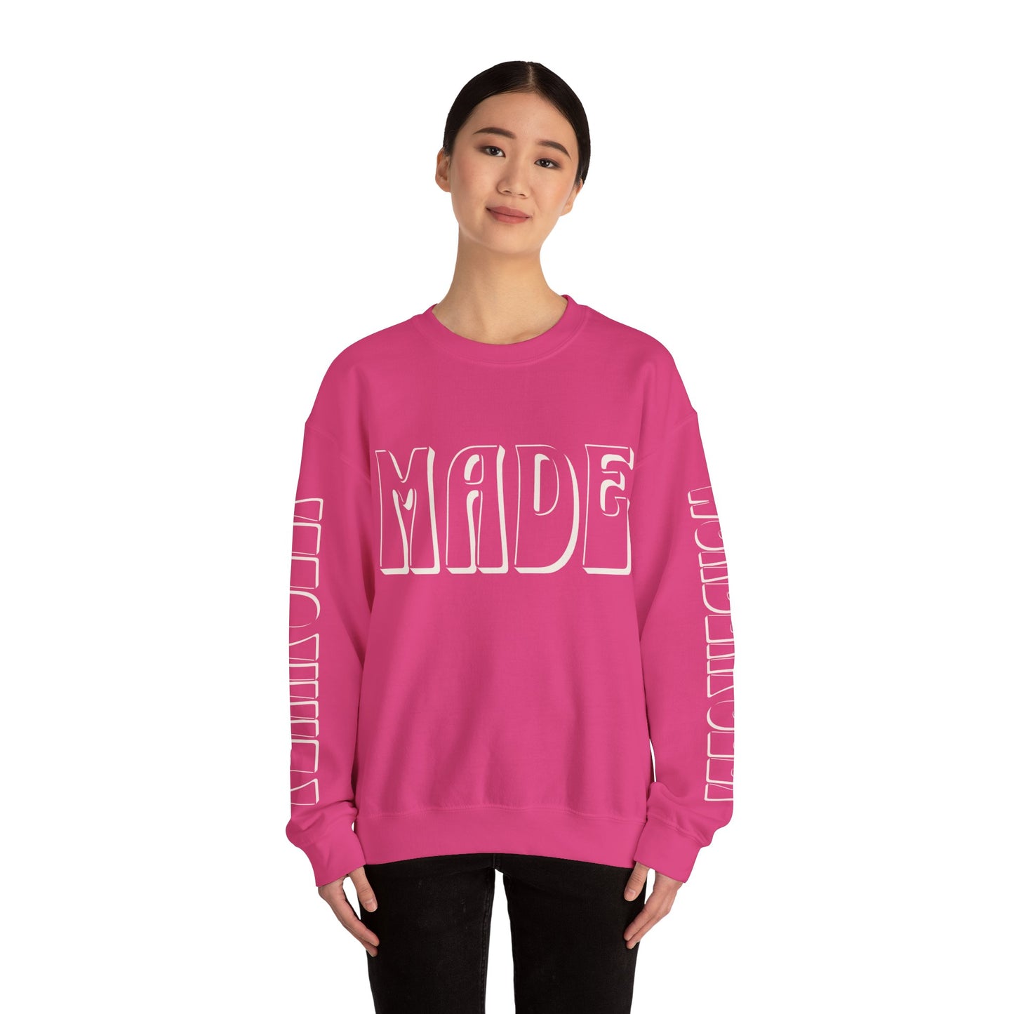 "Fearfully Wonderfully Made" Adult Crewneck Sweatshirt