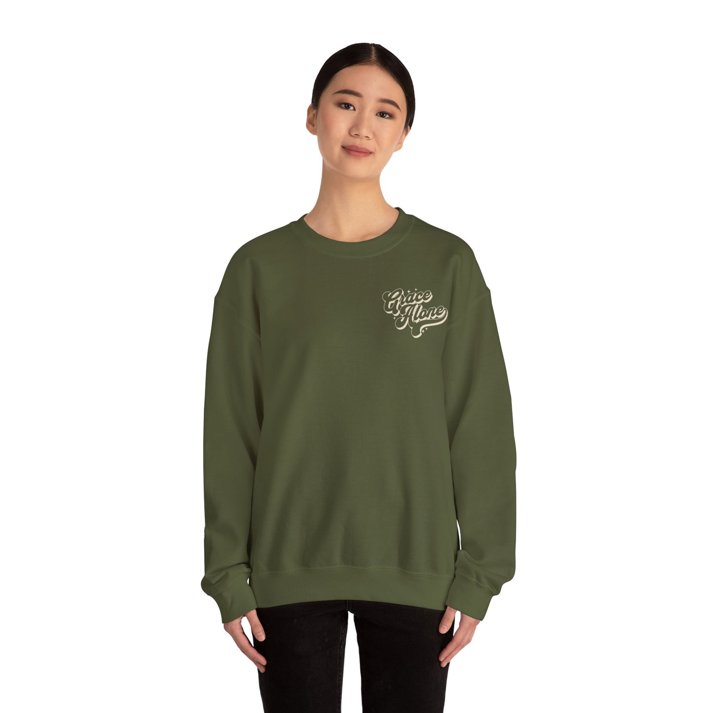 "Grace Alone" Adult Crewneck Sweatshirt