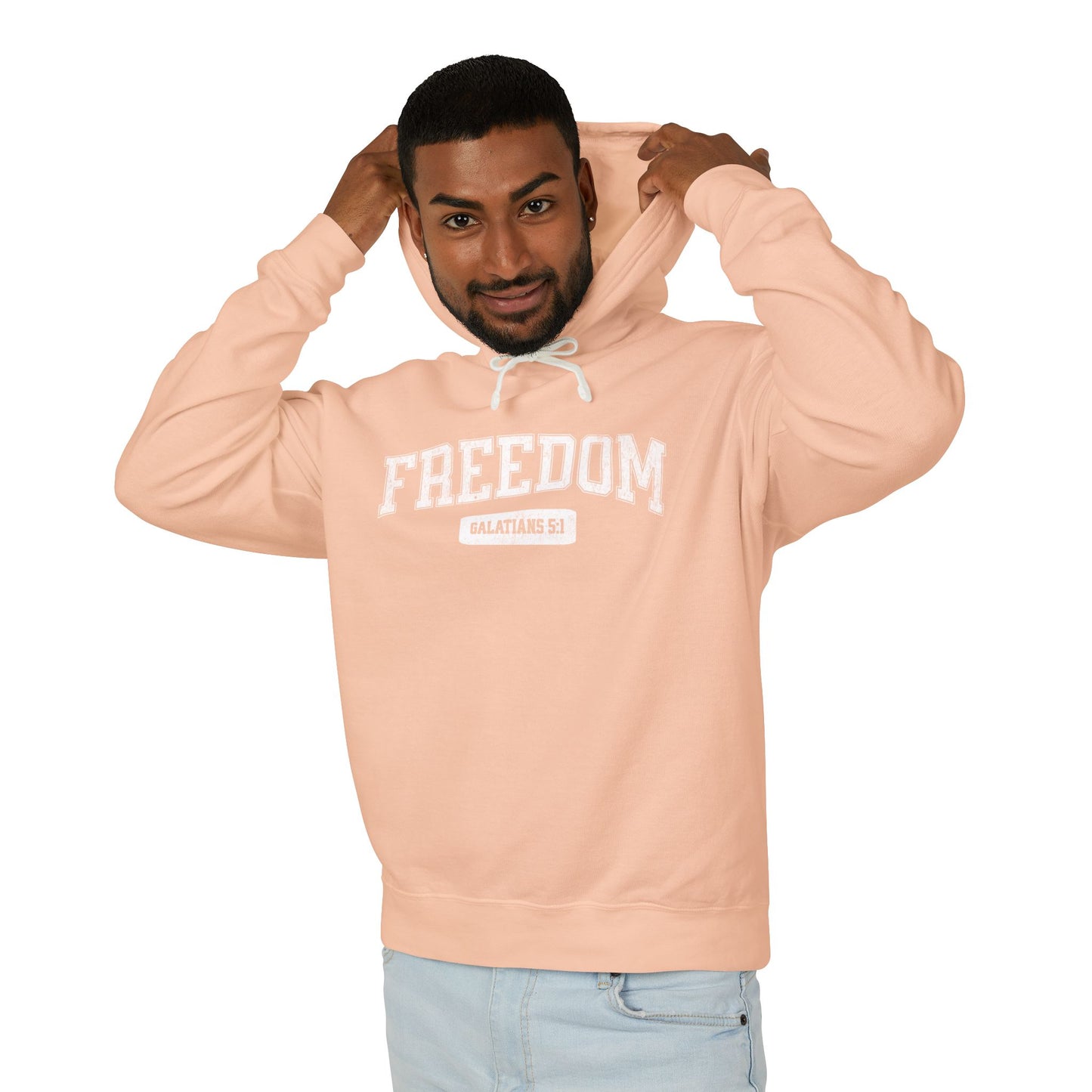 "FREEDOM" VARSITY UNISEX PREMIUM LIGHTWEIGHT HOODIE