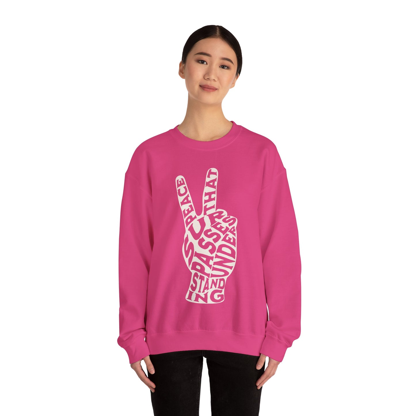 "Peace" Adult Crewneck Sweatshirt