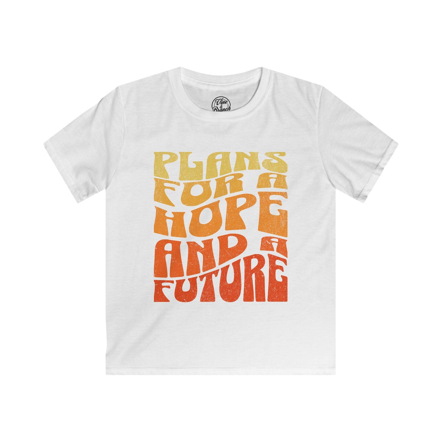 "Hope & A Future" Kids Softstyle Tee