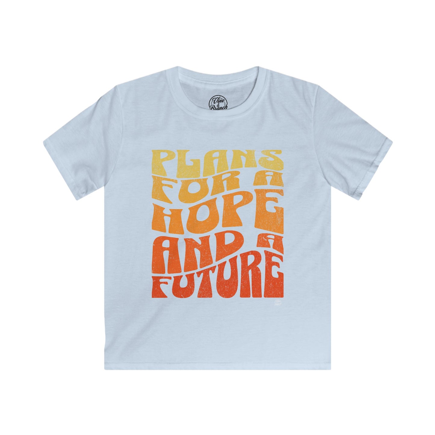 "Hope & A Future" Kids Softstyle Tee