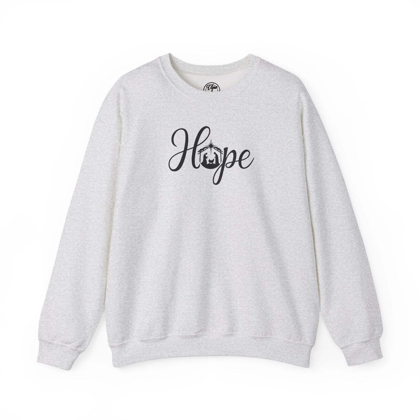 "Hope" Nativity Christmas Crewneck Sweatshirt