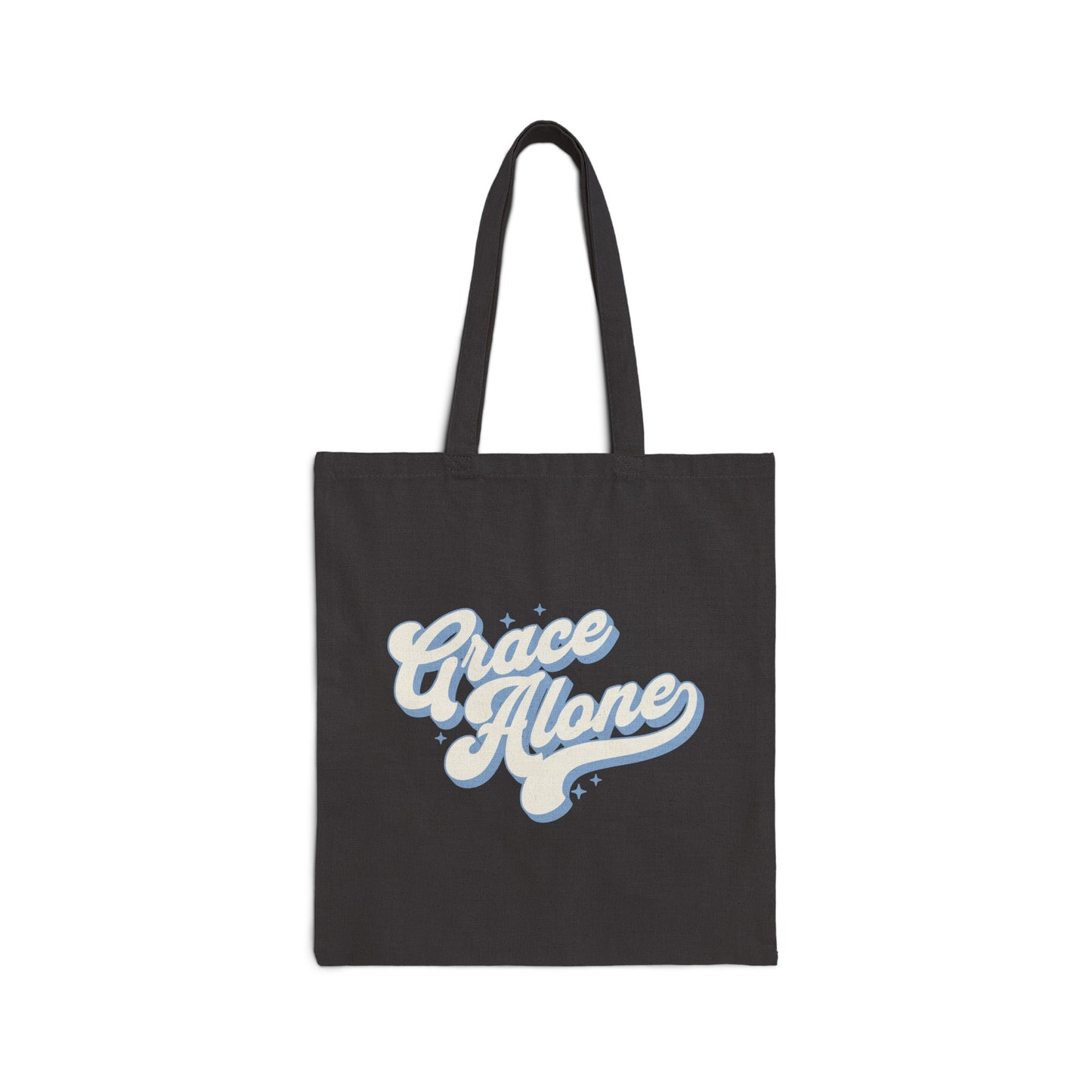 "Grace Alone" Cotton Canvas Tote Bag