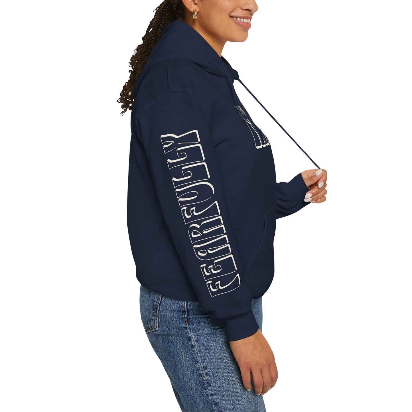 "Fearfully Wonderfully Made" Navy Adult Hoodie