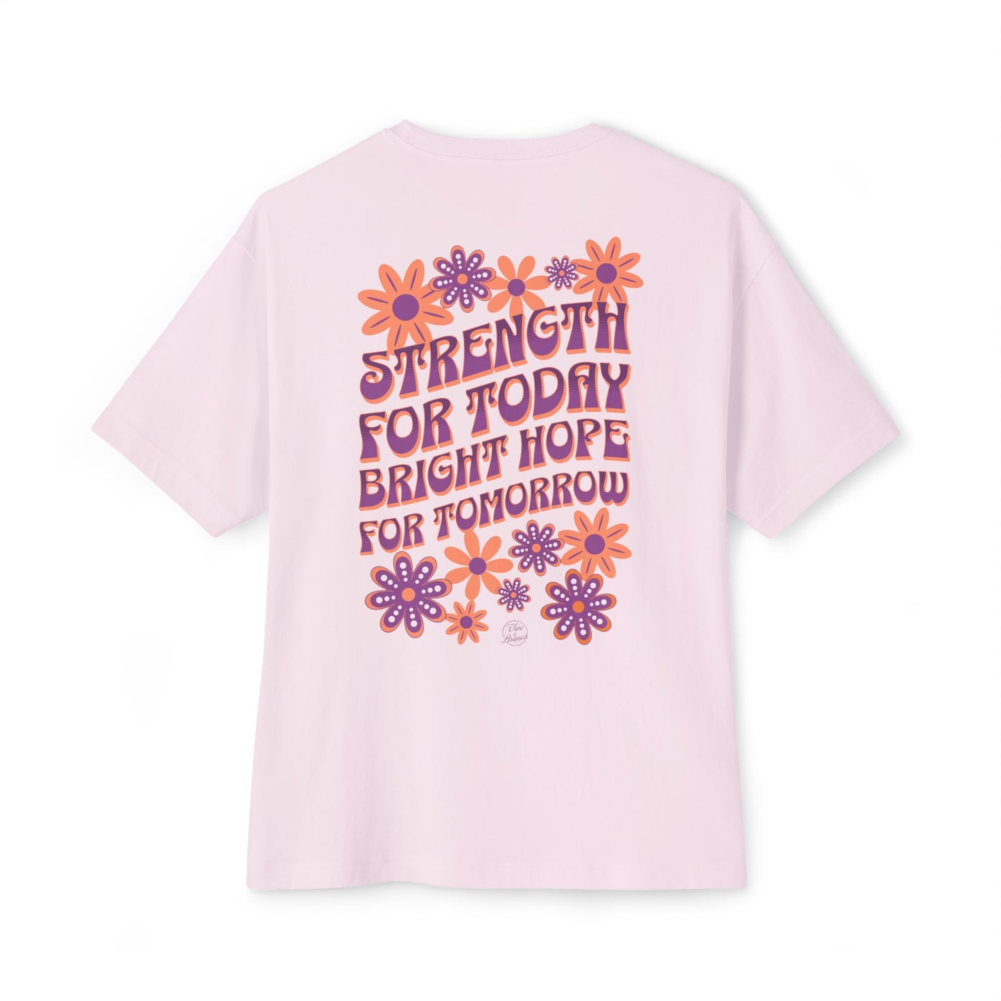 "Strength & Bright Hope" Adult Unisex Oversized Boxy Tee