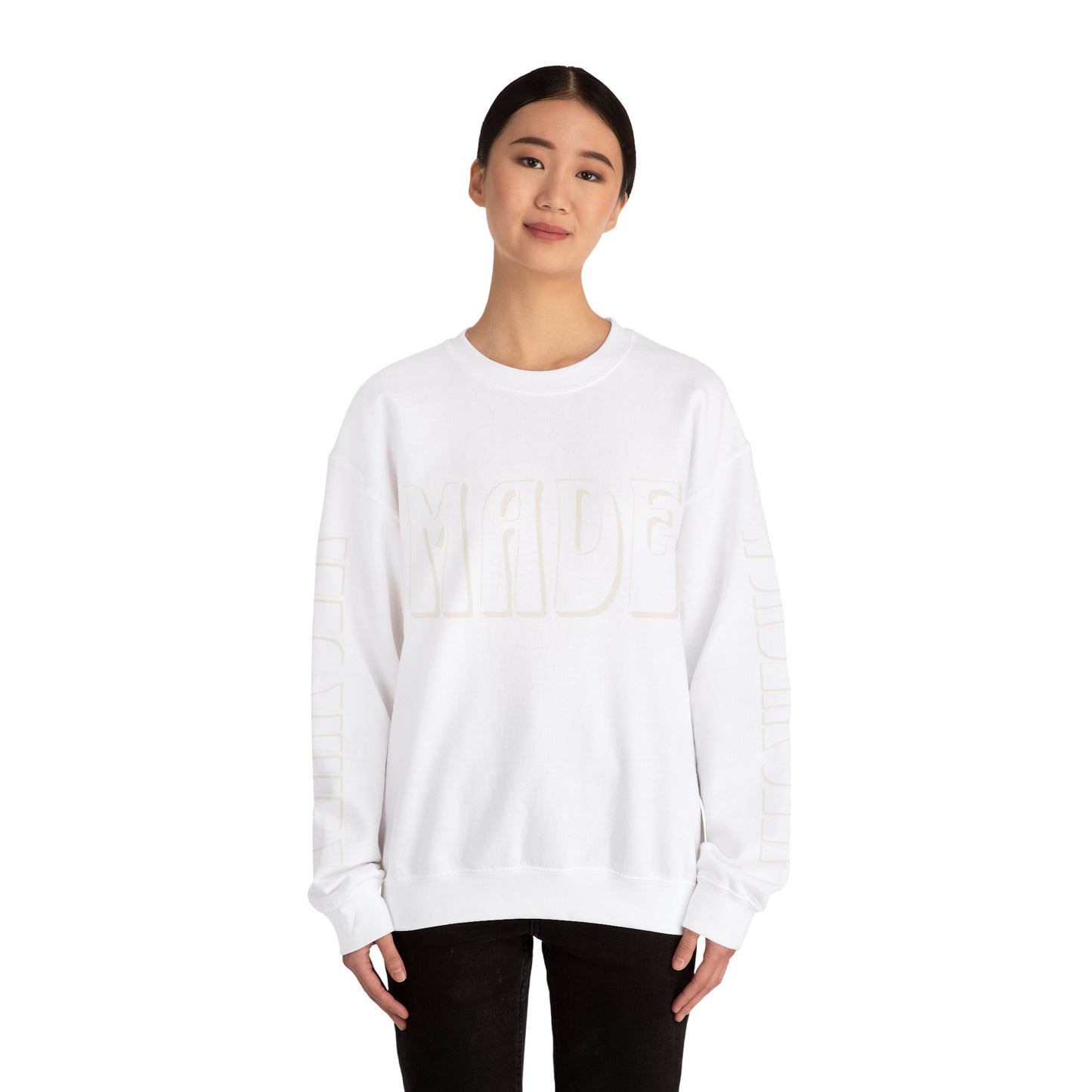 "Fearfully Wonderfully Made" Adult Crewneck Sweatshirt