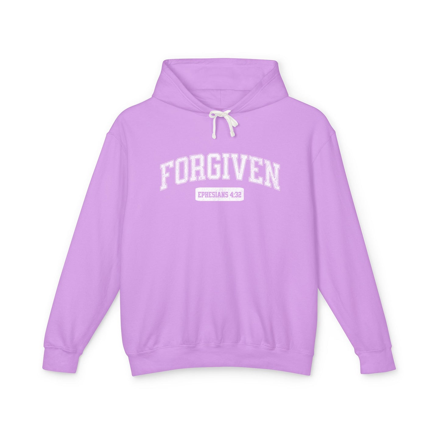 "FORGIVEN" VARSITY UNISEX PREMIUM LIGHTWEIGHT HOODIE