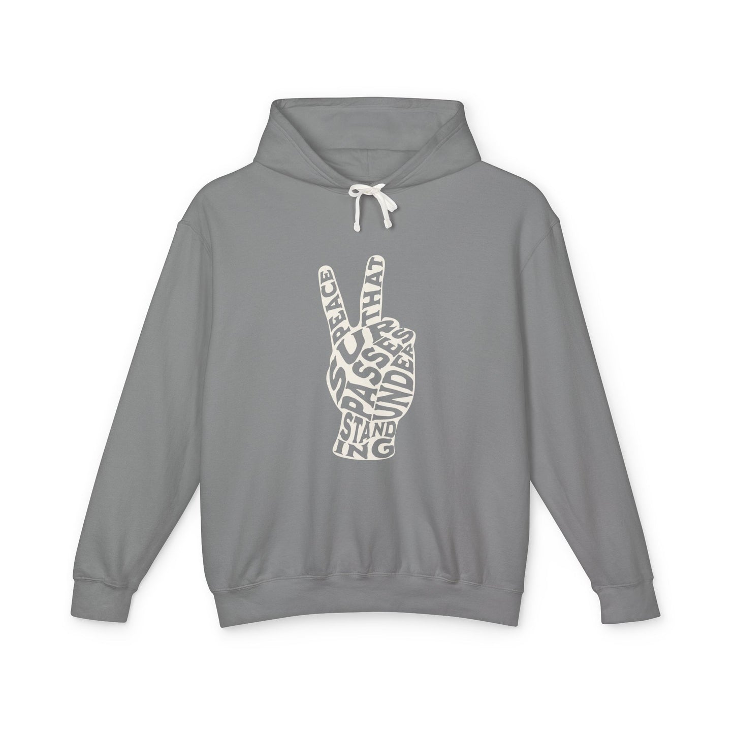 "PEACE" UNISEX LIGHTWEIGHT PREMIUM HOODIE