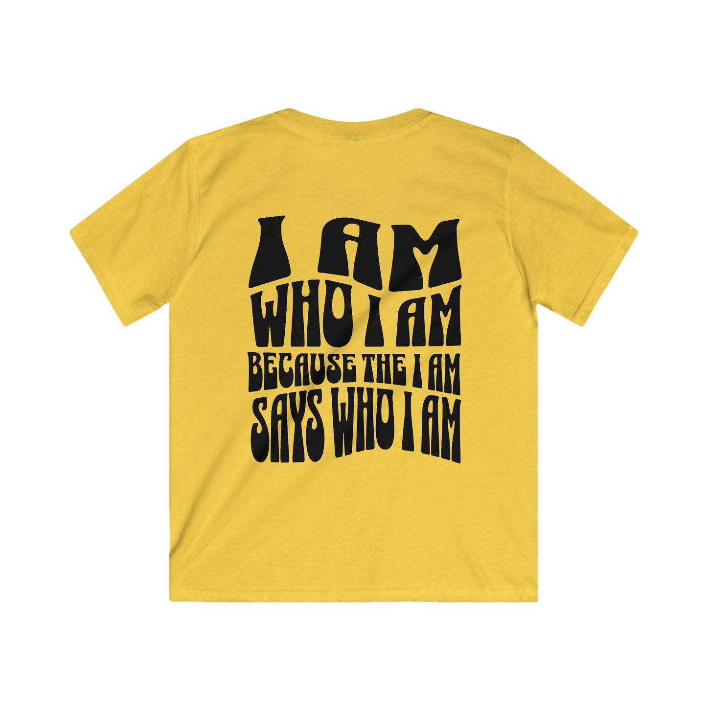 "I Am Who I Am" Kids Softstyle Tee