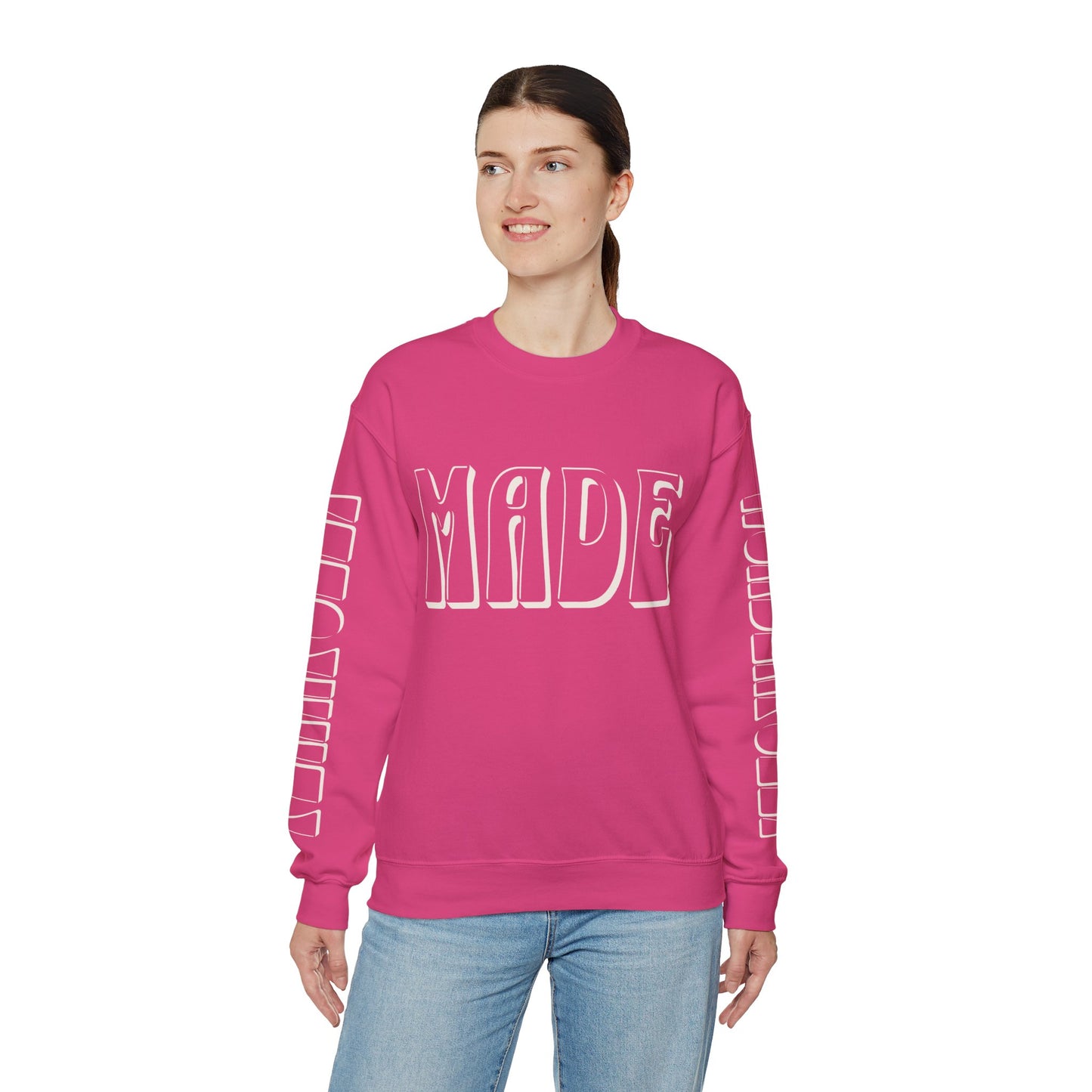 "Fearfully Wonderfully Made" Adult Crewneck Sweatshirt