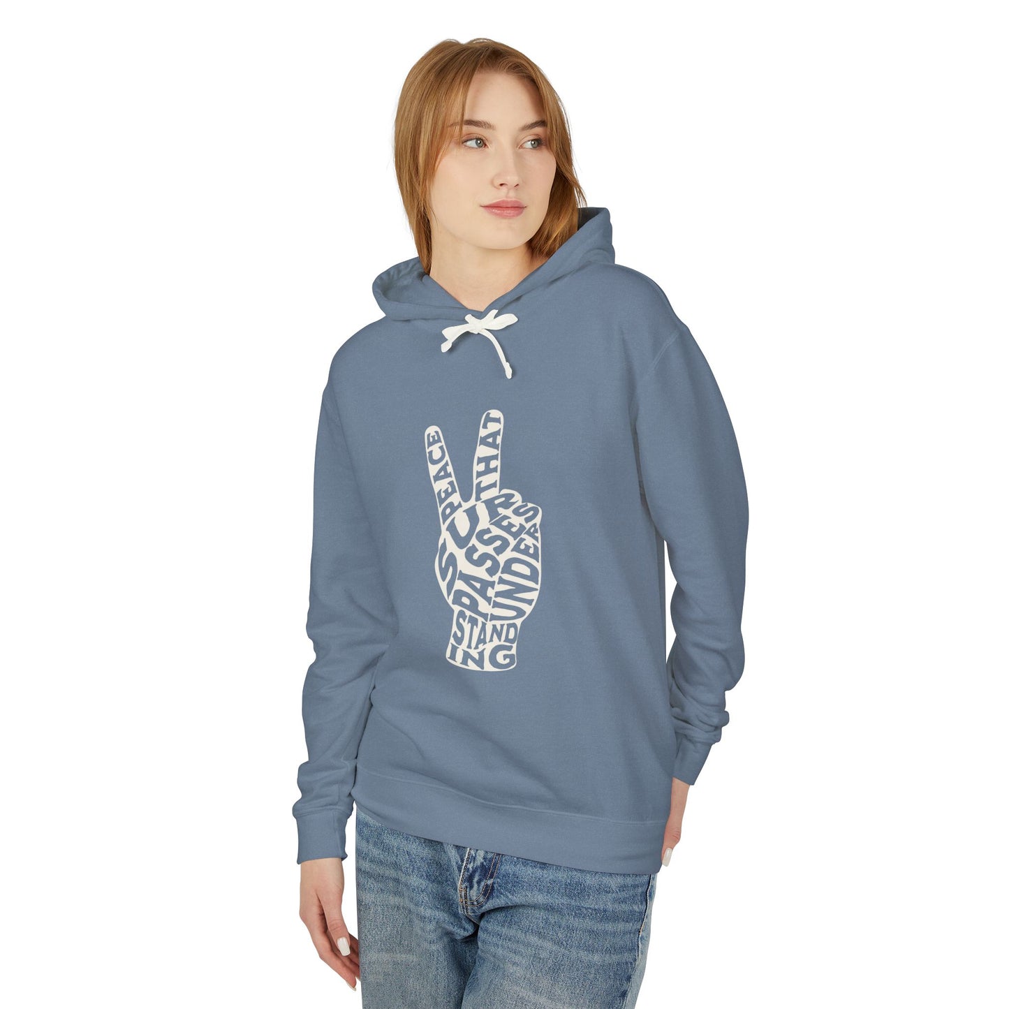 "PEACE" UNISEX LIGHTWEIGHT PREMIUM HOODIE