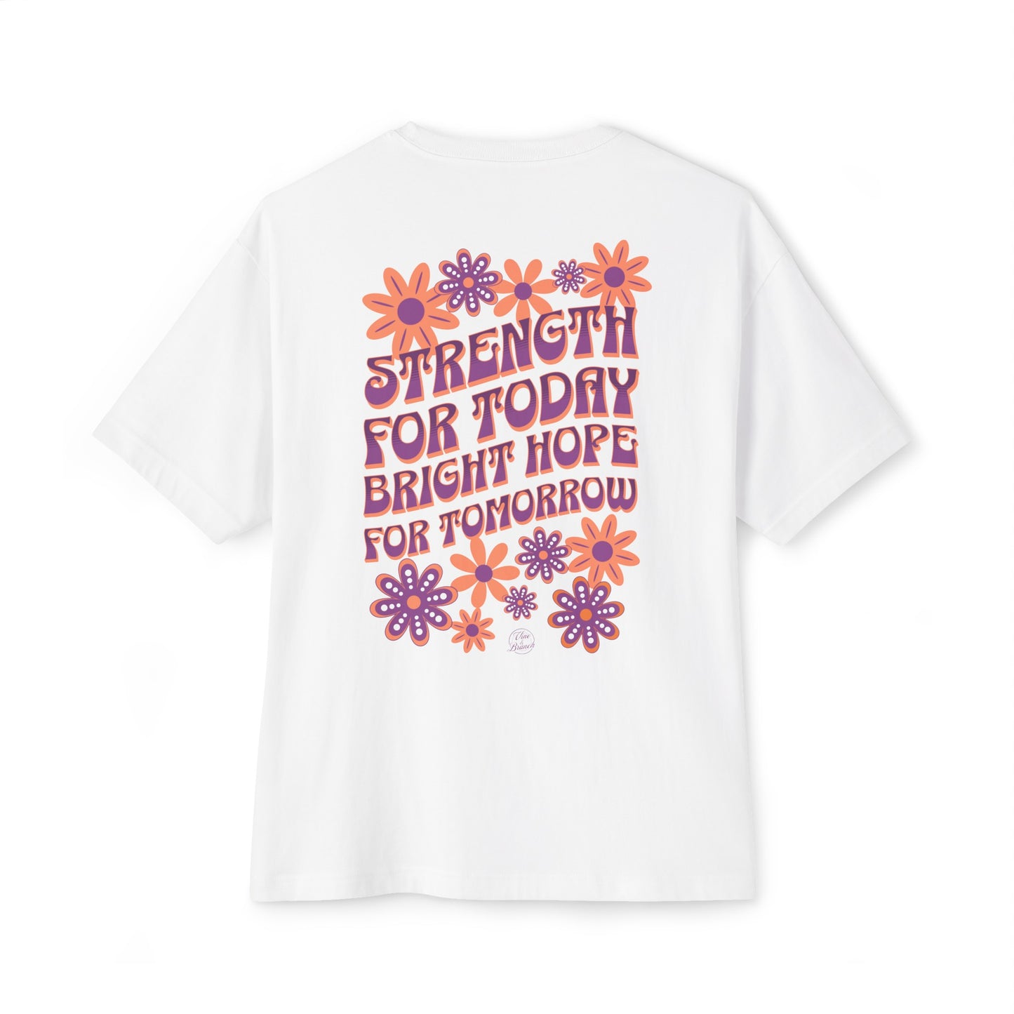 "Strength & Bright Hope" Adult Unisex Oversized Boxy Tee