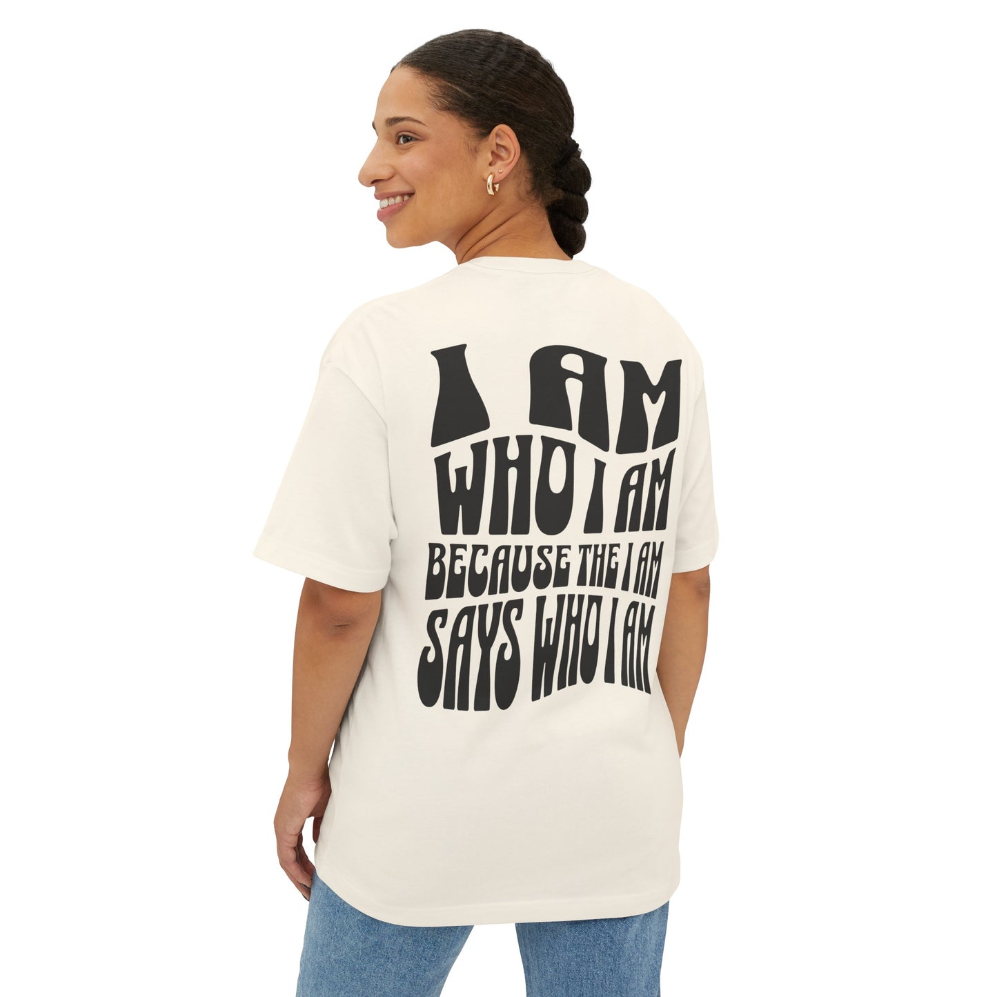 "I Am Who I AM" Adult Unisex Oversized Boxy Tee