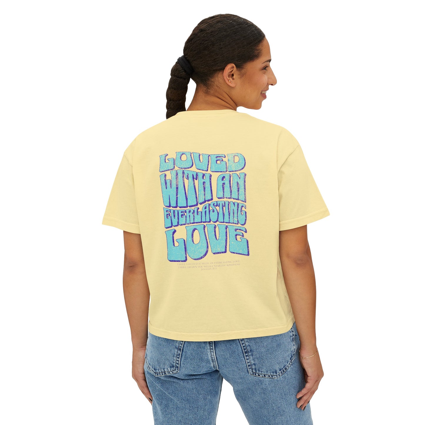 "Everlasting Love" Groovy Women's Boxy Tee