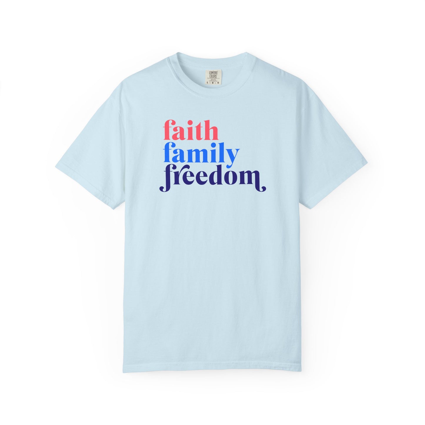 "FAITH FAMILY FREEDOM" UNISEX PREMIUM TEE"