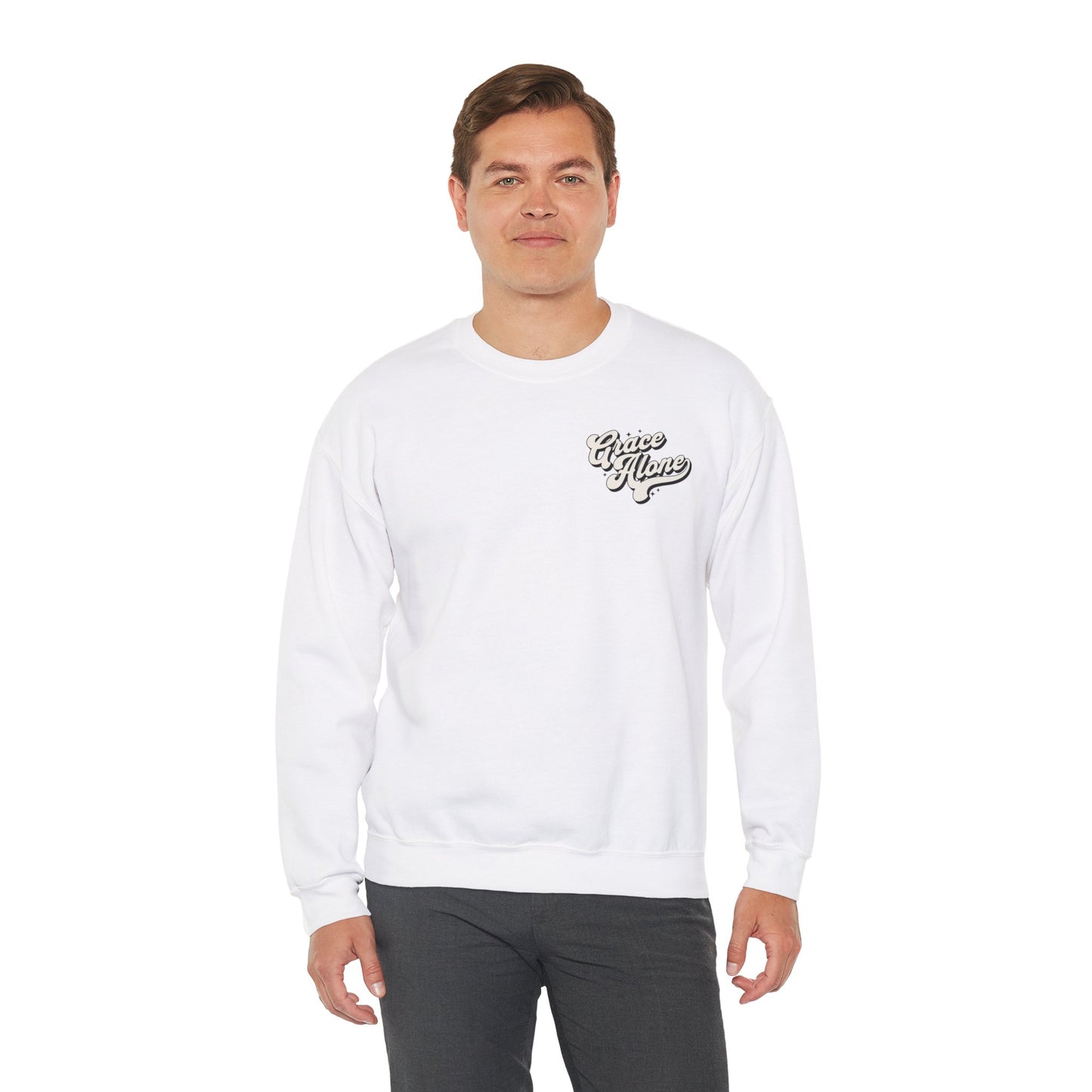 "Grace Alone" Adult Crewneck Sweatshirt