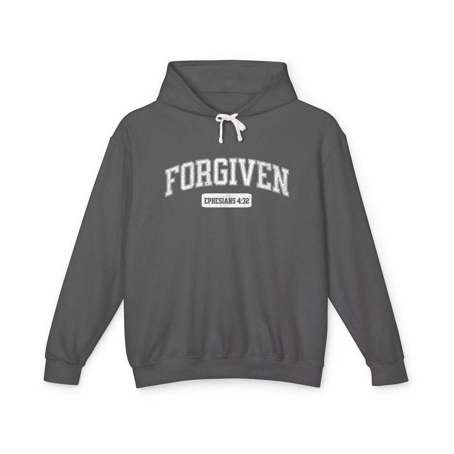 "FORGIVEN" VARSITY UNISEX PREMIUM LIGHTWEIGHT HOODIE