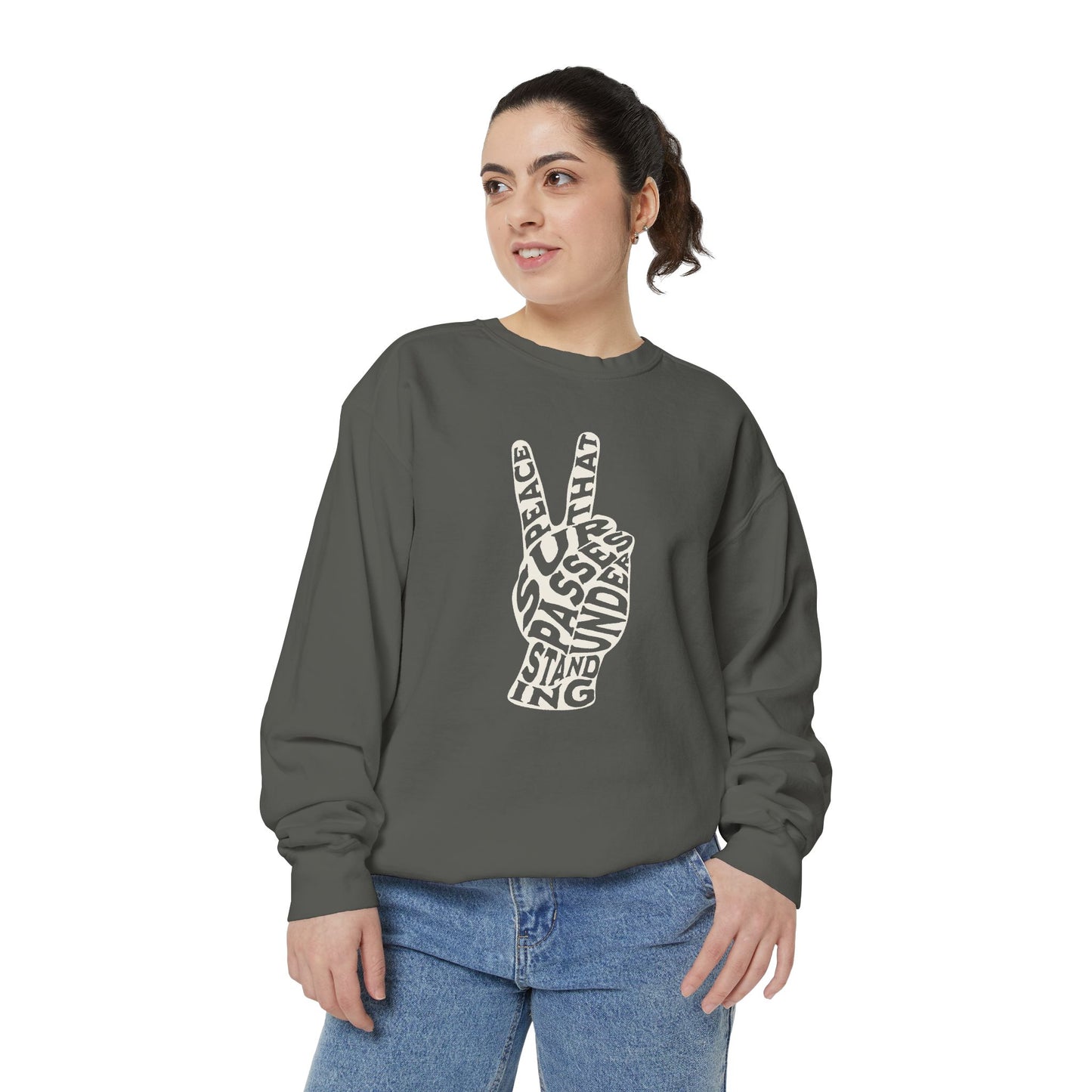 "PEACE" UNISEX PREMIUM SWEATSHIRT