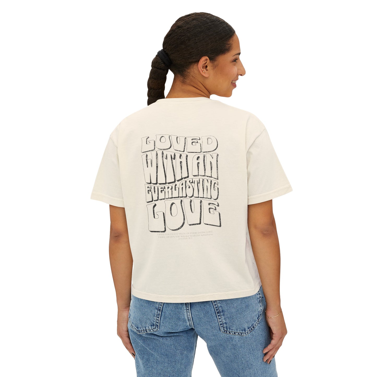 "Everlasting Love" Groovy Women's Boxy Tee