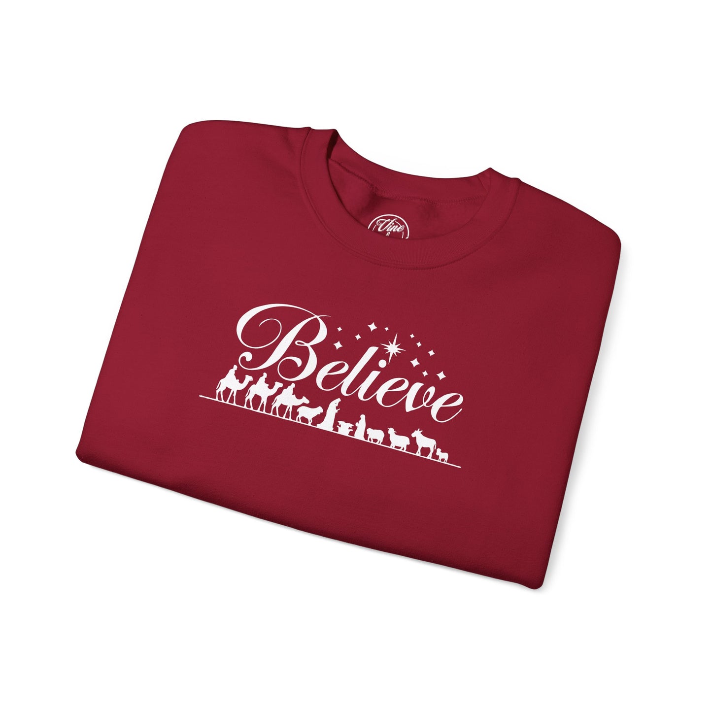 CHRISTMAS "BELIEVE" UNISEX CREWNECK SWEATSHIRT